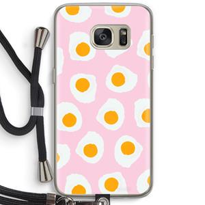 CaseCompany Dancing eggs: Samsung Galaxy S7 Transparant Hoesje met koord
