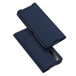 Dux Ducis Slim bookcase hoes - Sony Xperia 10 IV - Blauw