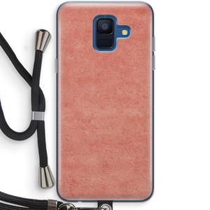 CaseCompany Marrakech Walls: Samsung Galaxy A6 (2018) Transparant Hoesje met koord