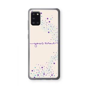 CaseCompany Sterren: Samsung Galaxy A31 Transparant Hoesje