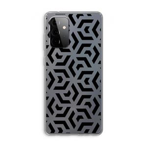 CaseCompany Crazy pattern: Samsung Galaxy A72 Transparant Hoesje