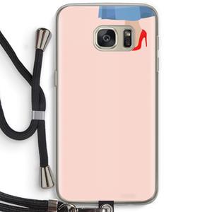 CaseCompany High heels: Samsung Galaxy S7 Transparant Hoesje met koord