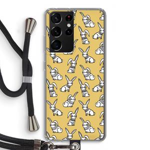 CaseCompany Haas: Samsung Galaxy S21 Ultra Transparant Hoesje met koord