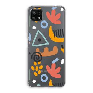 CaseCompany Abstract: Samsung Galaxy A22 5G Transparant Hoesje