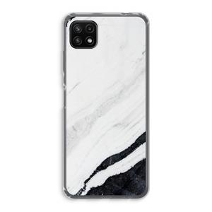 CaseCompany Elegante marmer: Samsung Galaxy A22 5G Transparant Hoesje