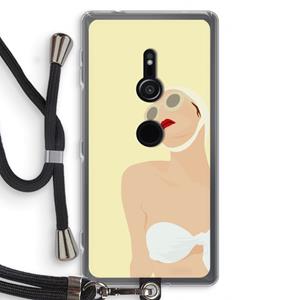 CaseCompany Summer: Sony Xperia XZ2 Transparant Hoesje met koord