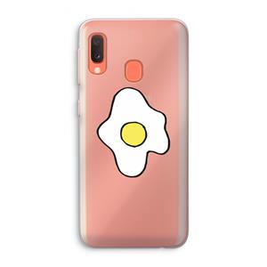 CaseCompany Spiegelei: Samsung Galaxy A20e Transparant Hoesje
