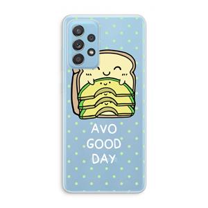 CaseCompany Avo Good Day: Samsung Galaxy A73 Transparant Hoesje