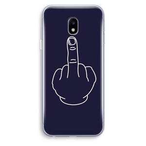 CaseCompany F**k U: Samsung Galaxy J3 (2017) Transparant Hoesje