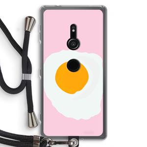 CaseCompany Sunny side up: Sony Xperia XZ2 Transparant Hoesje met koord