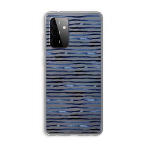 CaseCompany Verrassende lijnen: Samsung Galaxy A72 Transparant Hoesje