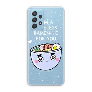CaseCompany I'm A Hopeless Ramen-Tic For You: Samsung Galaxy A73 Transparant Hoesje
