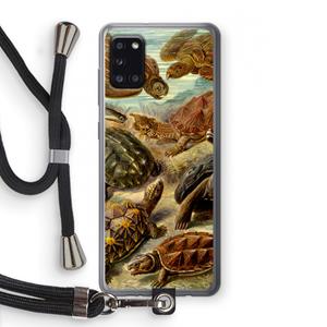CaseCompany Haeckel Chelonia: Samsung Galaxy A31 Transparant Hoesje met koord