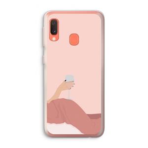 CaseCompany Wine: Samsung Galaxy A20e Transparant Hoesje