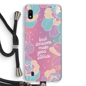 CaseCompany Good stories: Samsung Galaxy A10 Transparant Hoesje met koord