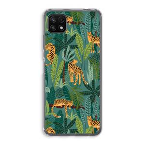 CaseCompany Luipaard 2: Samsung Galaxy A22 5G Transparant Hoesje
