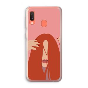 CaseCompany Woke up like this: Samsung Galaxy A20e Transparant Hoesje