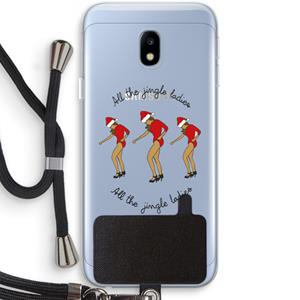 CaseCompany Jingle Ladies: Samsung Galaxy J3 (2017) Transparant Hoesje met koord