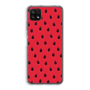 CaseCompany Watermelon: Samsung Galaxy A22 5G Transparant Hoesje