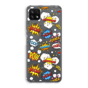 CaseCompany Pow Smack: Samsung Galaxy A22 5G Transparant Hoesje