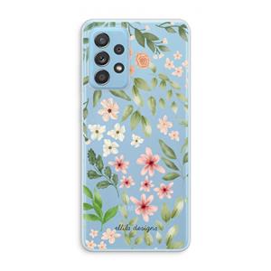 CaseCompany Botanical sweet flower heaven: Samsung Galaxy A73 Transparant Hoesje