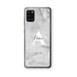 CaseCompany Ivory Marble: Samsung Galaxy A31 Transparant Hoesje