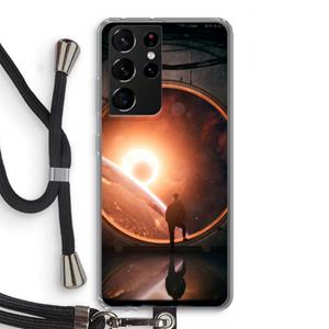 CaseCompany Ephemeral: Samsung Galaxy S21 Ultra Transparant Hoesje met koord