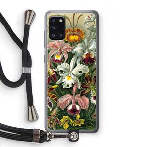 CaseCompany Haeckel Orchidae: Samsung Galaxy A31 Transparant Hoesje met koord