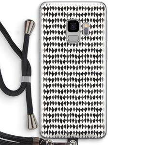 CaseCompany Crazy shapes: Samsung Galaxy S9 Transparant Hoesje met koord