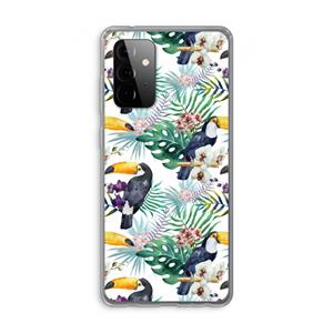 CaseCompany Tukans: Samsung Galaxy A72 Transparant Hoesje