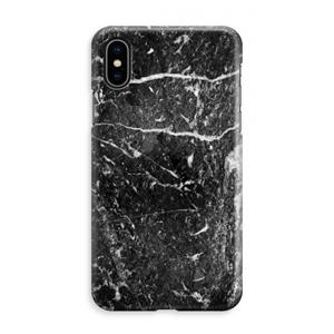 CaseCompany Zwart marmer: iPhone XS Max Volledig Geprint Hoesje