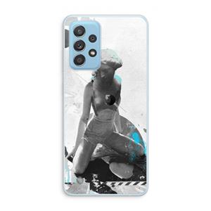 CaseCompany I will not feel a thing: Samsung Galaxy A73 Transparant Hoesje