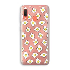 CaseCompany Spiegeleitjes: Samsung Galaxy A20e Transparant Hoesje