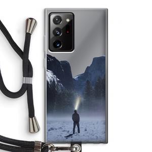 CaseCompany Wanderlust: Samsung Galaxy Note 20 Ultra / Note 20 Ultra 5G Transparant Hoesje met koord