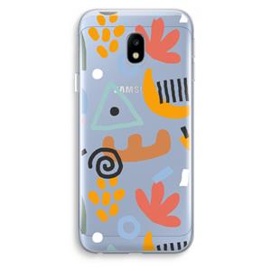 CaseCompany Abstract: Samsung Galaxy J3 (2017) Transparant Hoesje