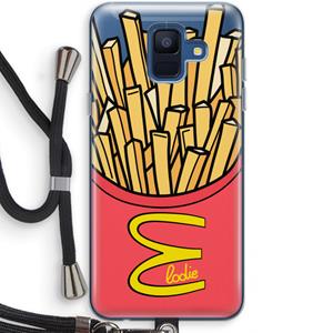 CaseCompany McElodie: Samsung Galaxy A6 (2018) Transparant Hoesje met koord