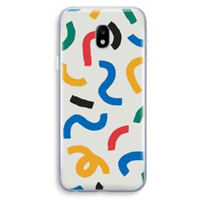 CaseCompany Illustratieve pop 2: Samsung Galaxy J3 (2017) Transparant Hoesje