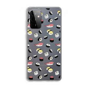 CaseCompany Sushi time: Samsung Galaxy A72 Transparant Hoesje