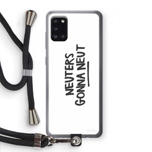 CaseCompany Neuters: Samsung Galaxy A31 Transparant Hoesje met koord