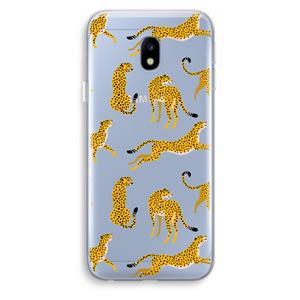 CaseCompany Luipaard: Samsung Galaxy J3 (2017) Transparant Hoesje
