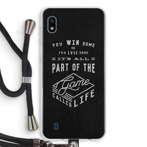 CaseCompany Life: Samsung Galaxy A10 Transparant Hoesje met koord