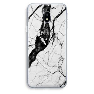 CaseCompany Witte marmer 2: Samsung Galaxy J3 (2017) Transparant Hoesje