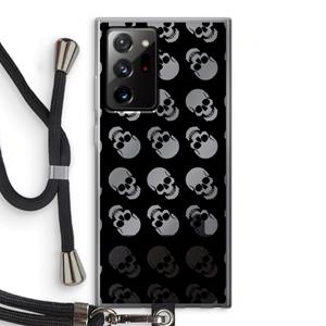 CaseCompany Musketon Skulls: Samsung Galaxy Note 20 Ultra / Note 20 Ultra 5G Transparant Hoesje met koord