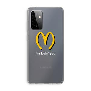 CaseCompany I'm lovin' you: Samsung Galaxy A72 Transparant Hoesje