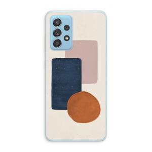 CaseCompany Geo #3: Samsung Galaxy A73 Transparant Hoesje