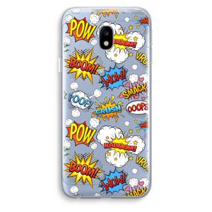 CaseCompany Pow Smack: Samsung Galaxy J3 (2017) Transparant Hoesje