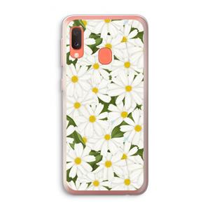 CaseCompany Summer Daisies: Samsung Galaxy A20e Transparant Hoesje
