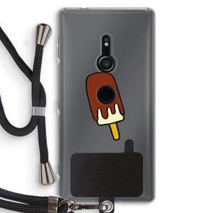 CaseCompany Frisco: Sony Xperia XZ2 Transparant Hoesje met koord