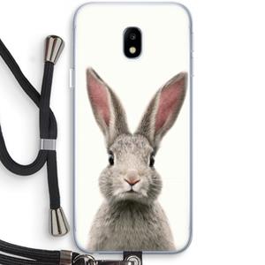 CaseCompany Daisy: Samsung Galaxy J3 (2017) Transparant Hoesje met koord