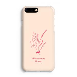 CaseCompany Where flowers bloom: iPhone 8 Plus Volledig Geprint Hoesje